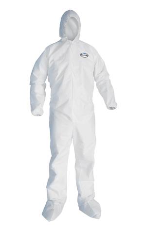 KLEENGUARD A30 HOODED FOOTED COVERALL - Coveralls